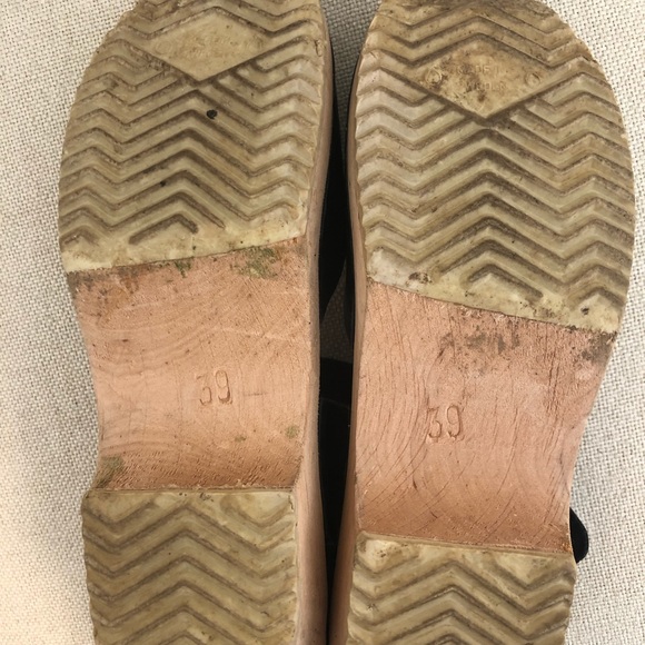 Lotta From Stockholm Black Leather Clogs - Picture 8 of 9